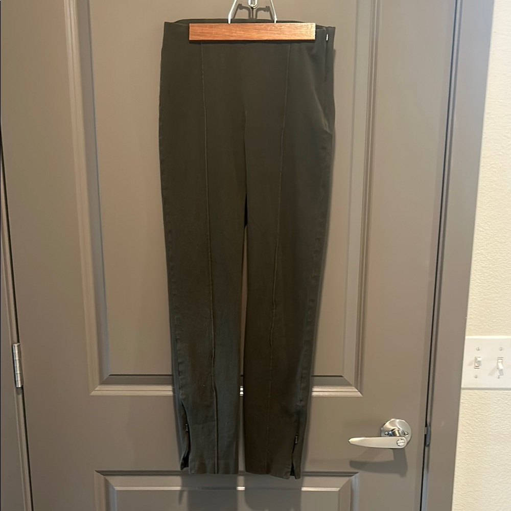 Olive Green Slim Fit Pants